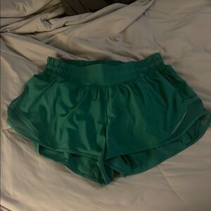 Lululemon Athletica Green Hotty Hot shorts